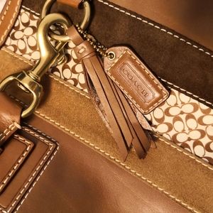 $1️⃣6️⃣0️⃣Coach leather handcary purse